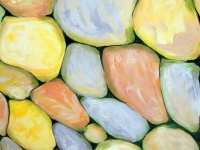 Painted Pebbles Background
