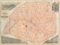 Paris Street Map Vintage