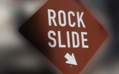 Rock Slide Sign