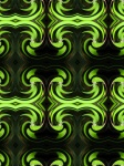Seamless Pattern Green Spiral