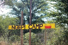 Sign For Ngepi Camp In Caprivi