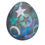 Stars And Hearts Easter Egg PNG