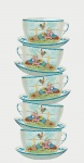 Tea Cups Stack Vintage