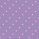 Teal & White Dots On Purple
