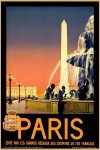 Travel Poster Paris Vintage