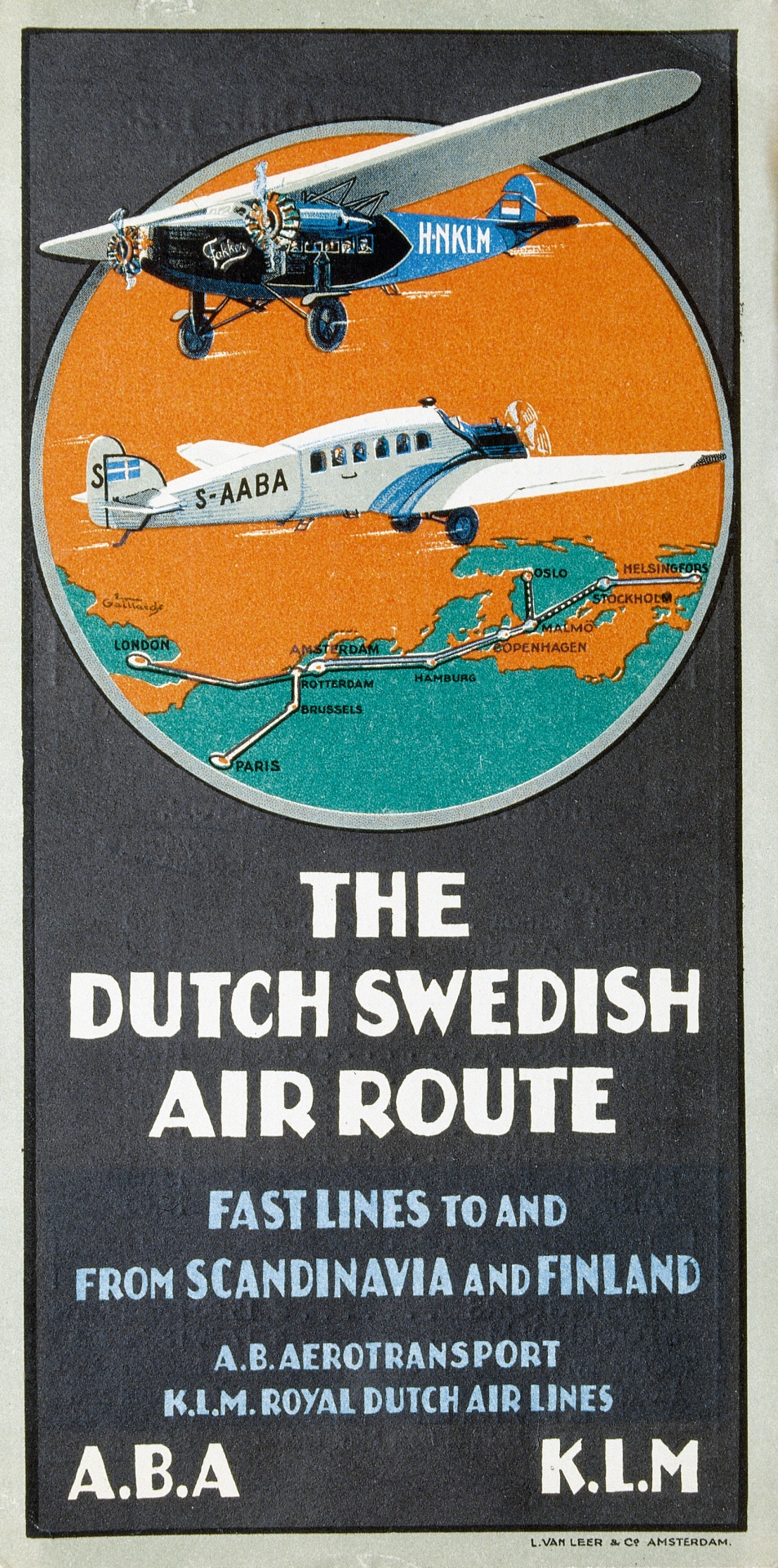 Air Travel Vintage Poster