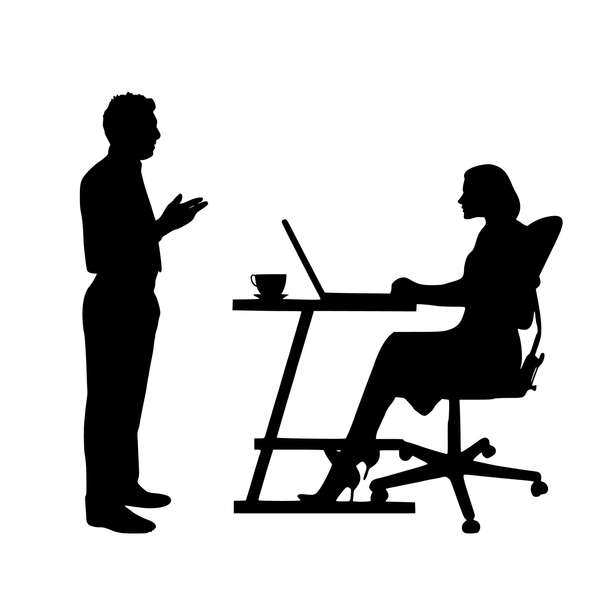 Business Discussion Silhouette