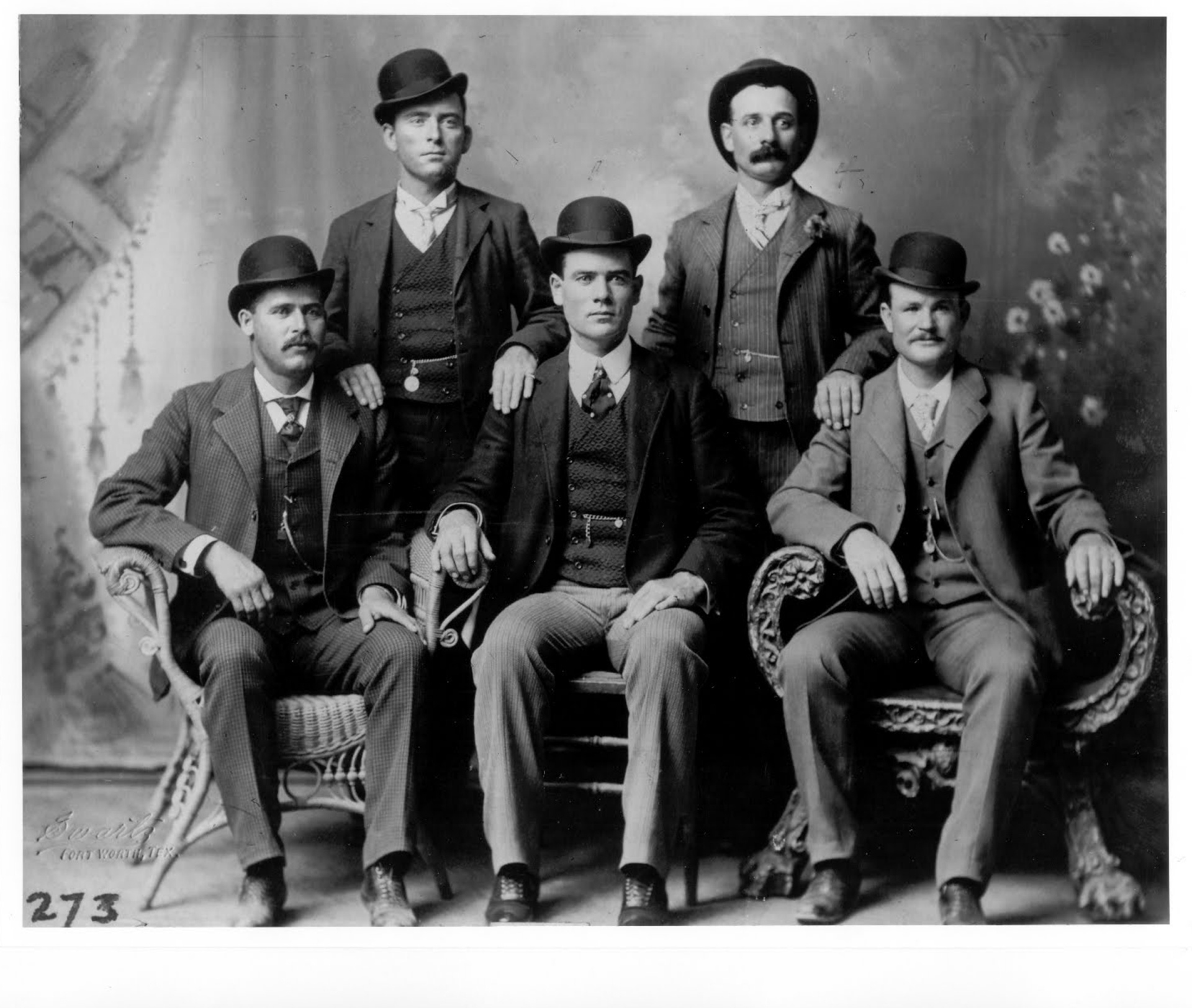 Vintage photo of the outlaw Butch Casssidy and and Wild Bunch