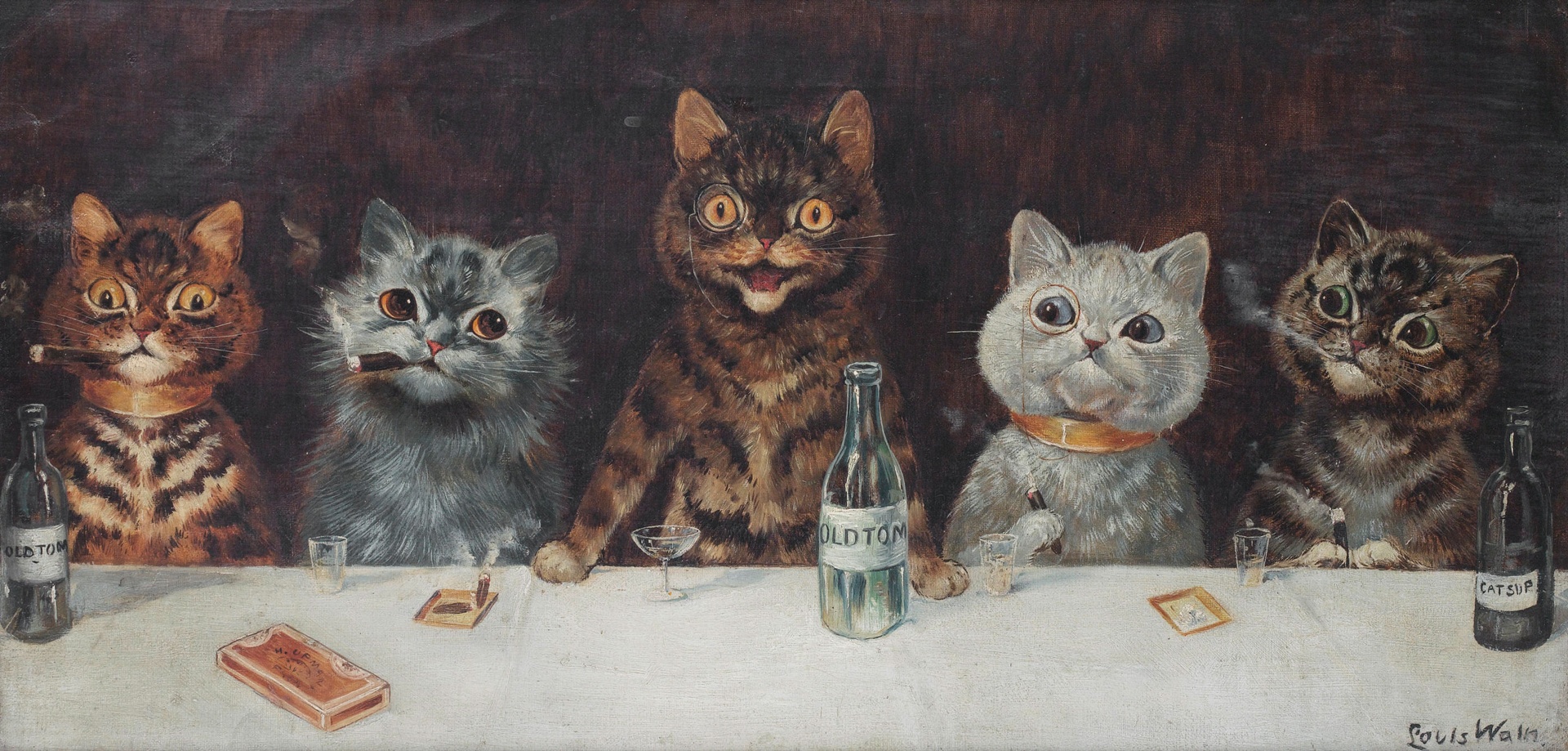 Cats Louis Wain Print