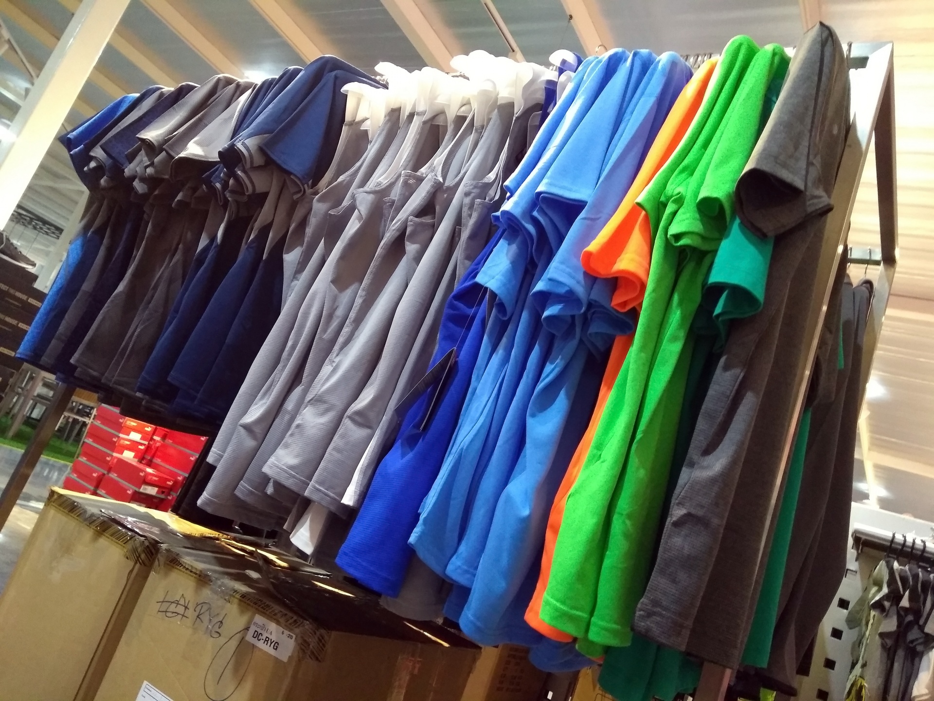 Clothes Store T-Shirt Rack