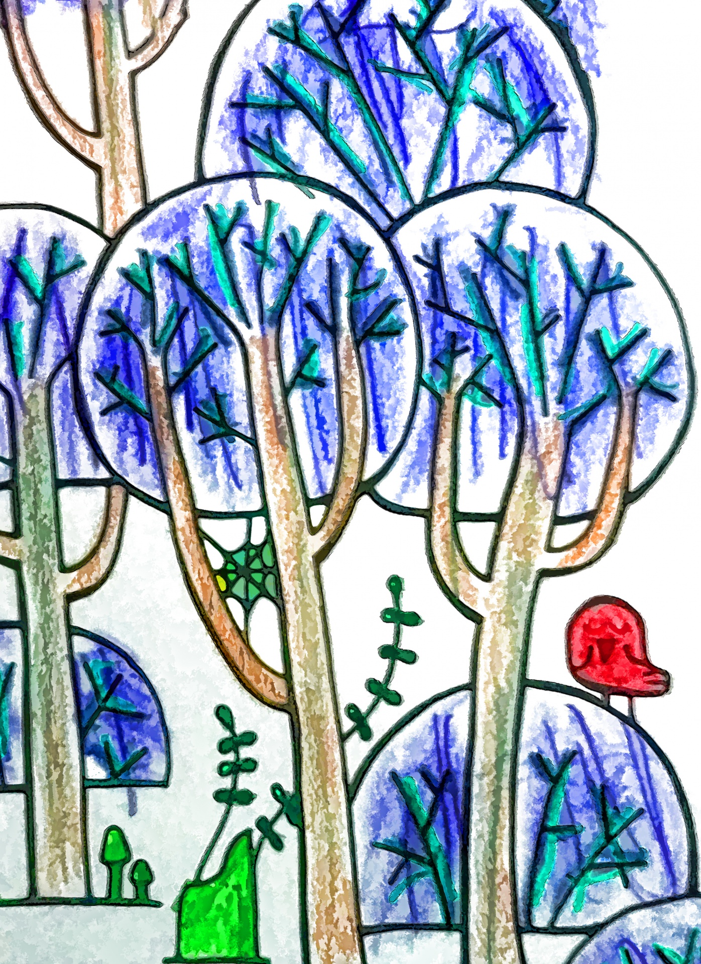 Coloring Book Forest