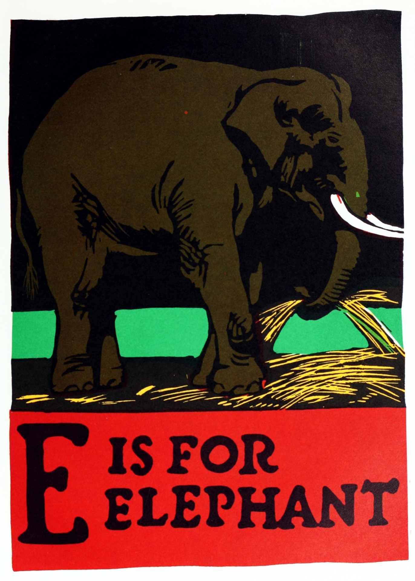 E is For Elephant ABC 1923 Charles Buckles