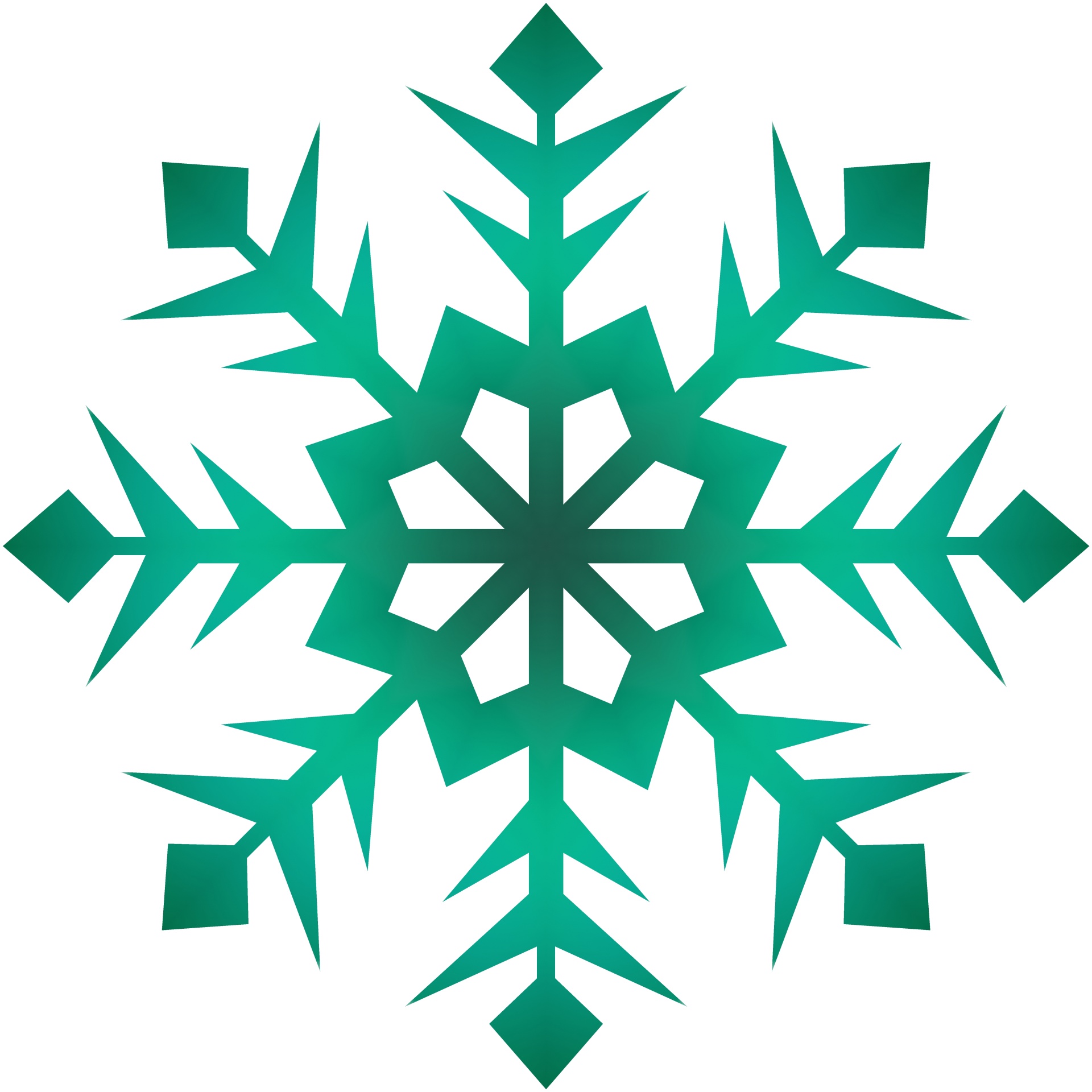Green Snowflake