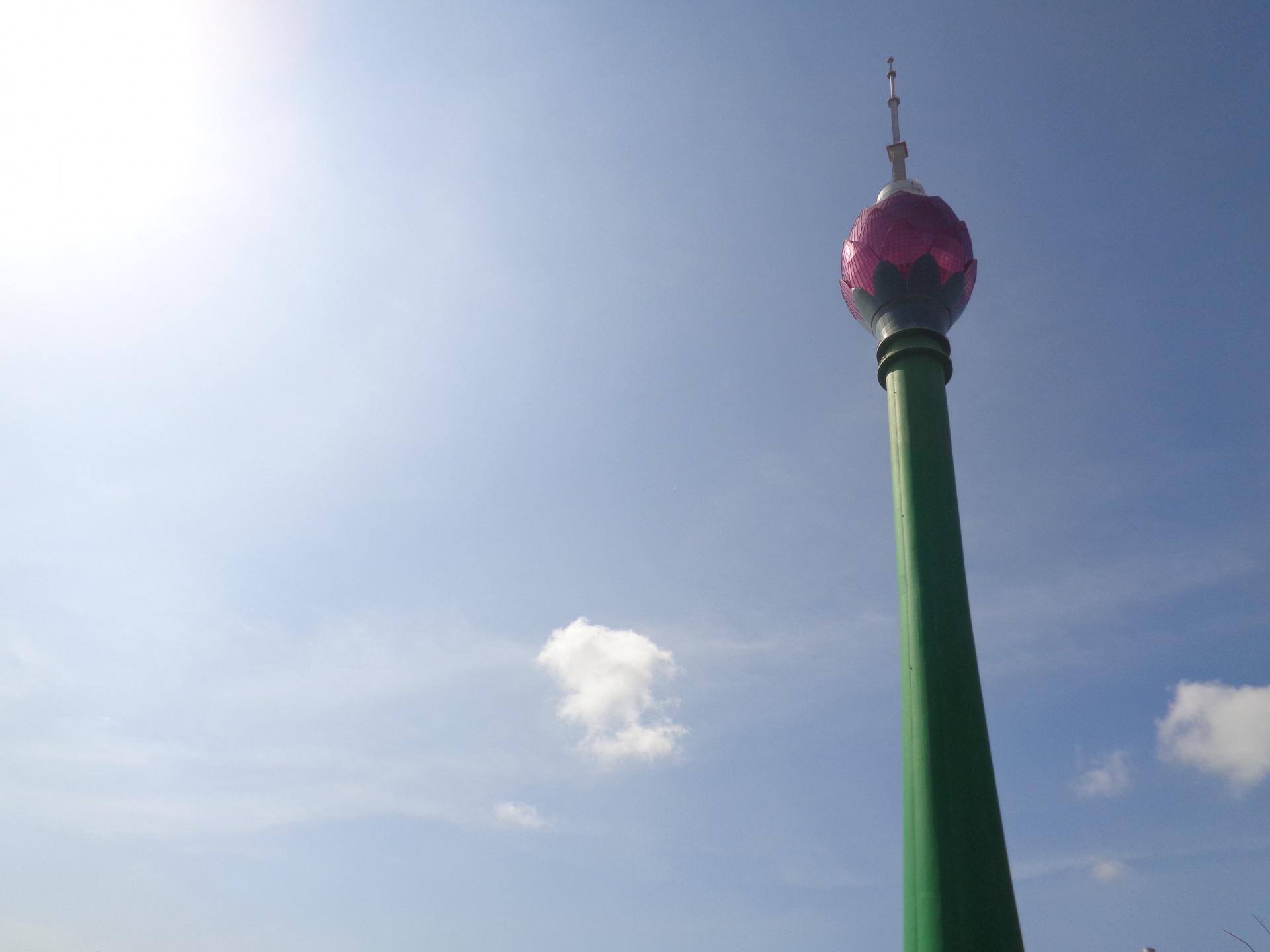 Lotus Tower And The Sun