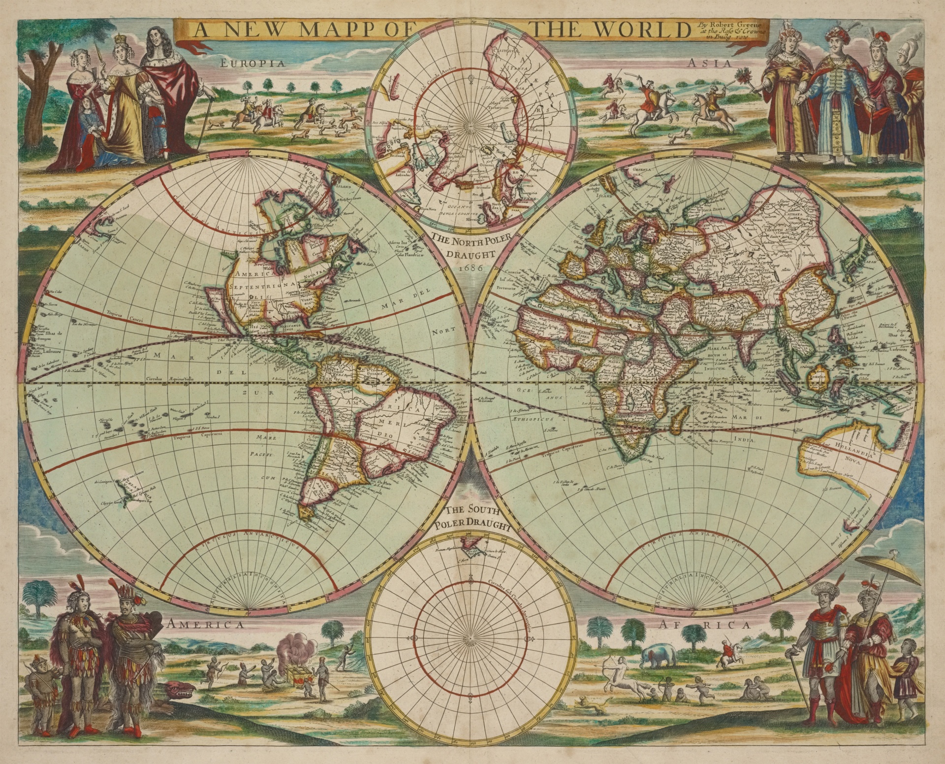 Map Of World Vintage