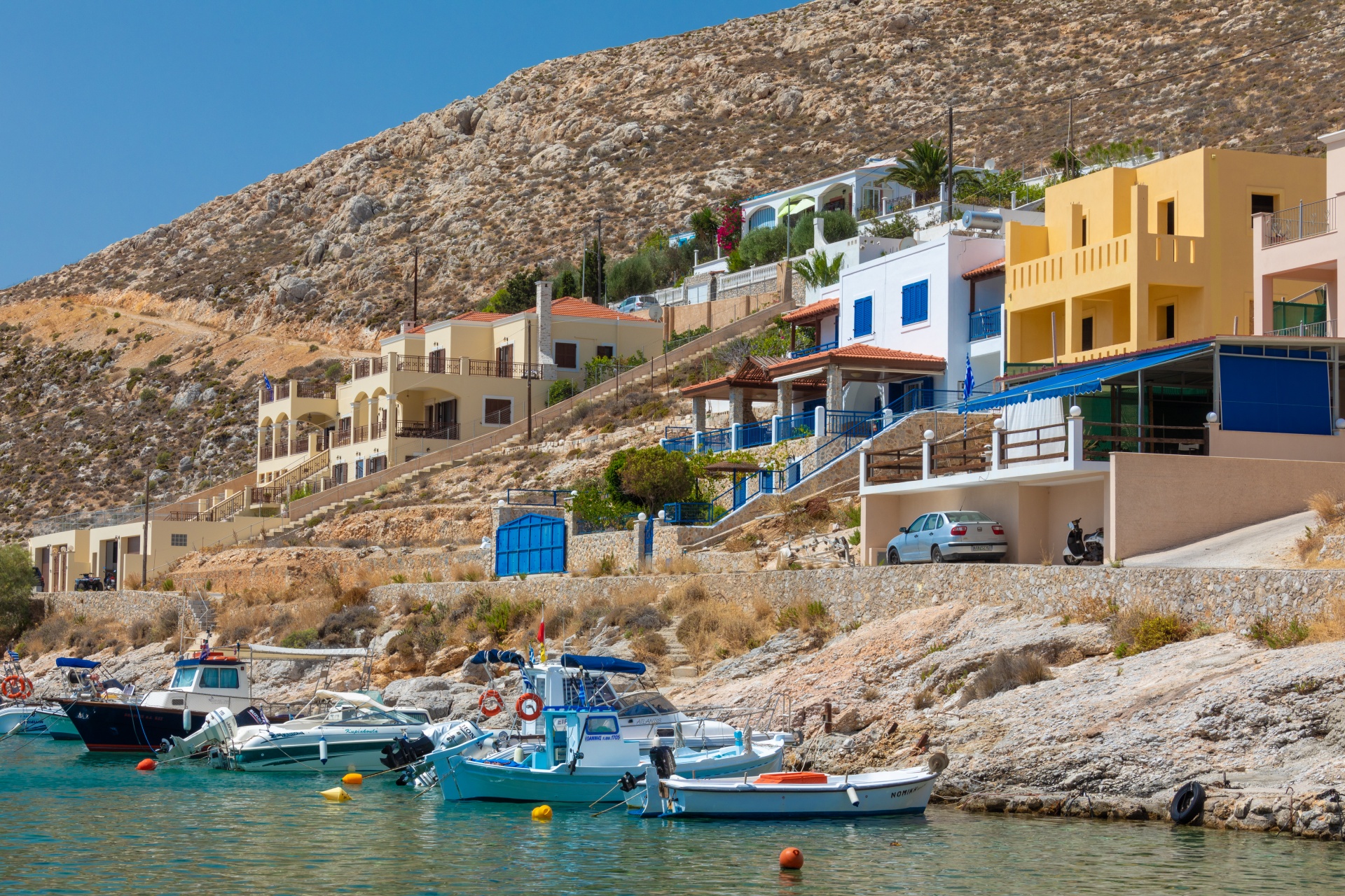 Mediterranean Houses And Boats