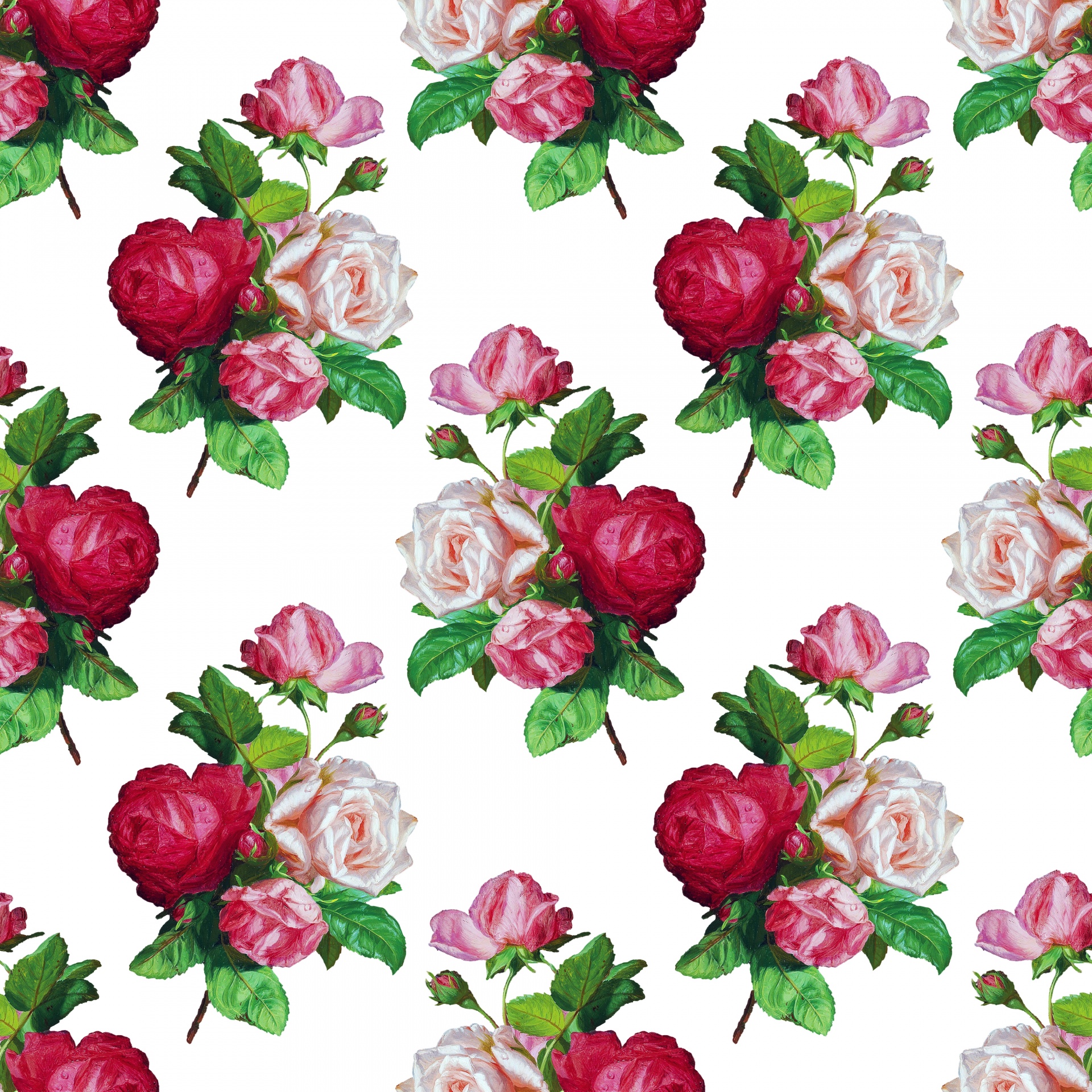 Roses Vintage Wallpaper Background