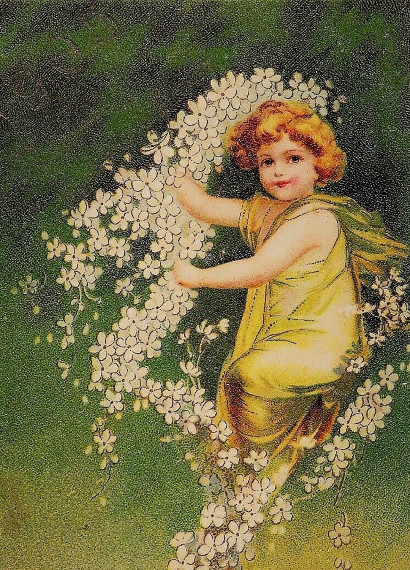 Spring Girl With Flowers