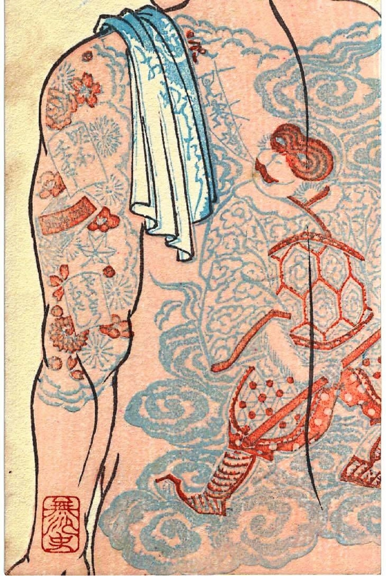 Tattoo Woodblock Print Japan 1929