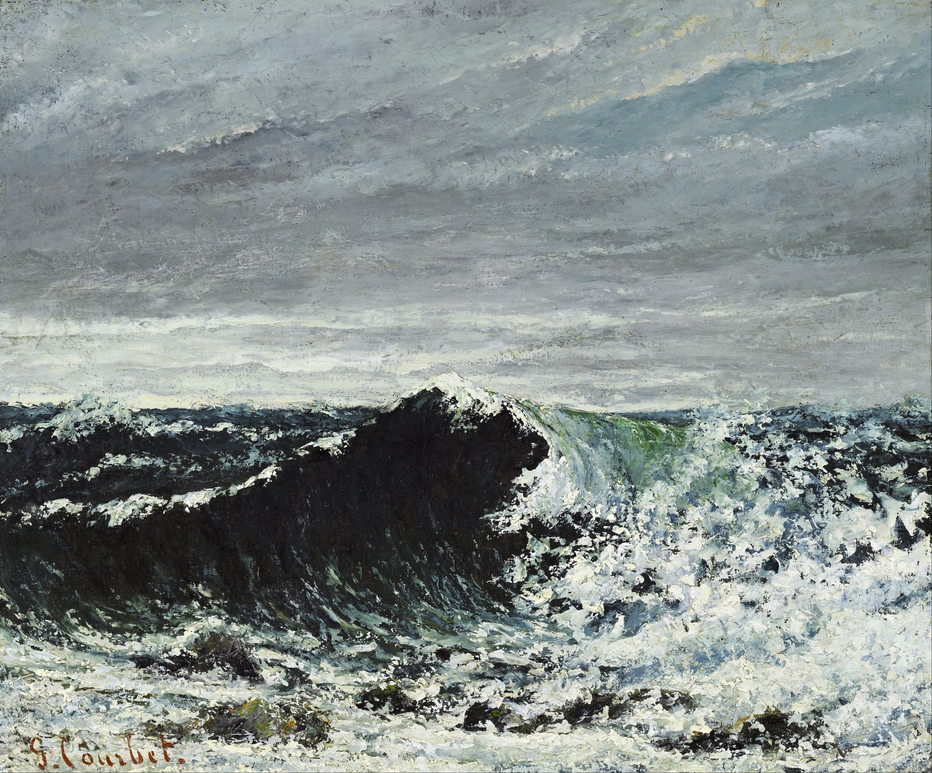 The Wave By Gustave Courbet 1869