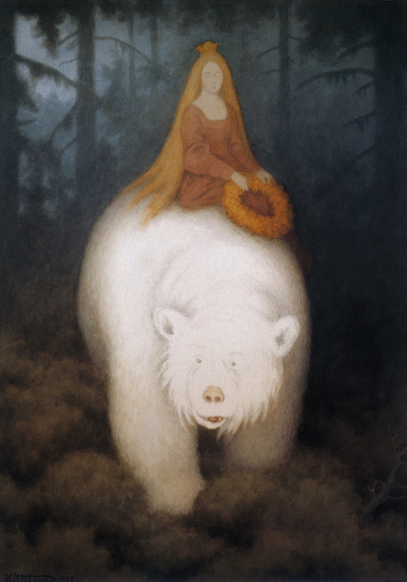 White Bear King Valemon Theodor Severin Kittelsen 1912 Public Domain