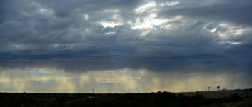 Desert Rain Panorama
