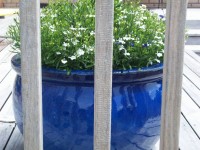 Large Blue Garden Pot