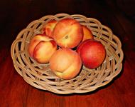 Peaches In A Basket