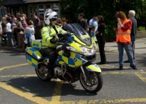Policeman On Motorcycle
