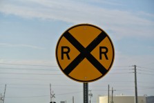 Street Sign Railroad Crossing