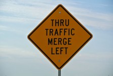 Street Sign Thru Traffic
