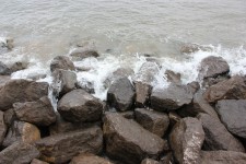 Waves Crashing On To Rocks