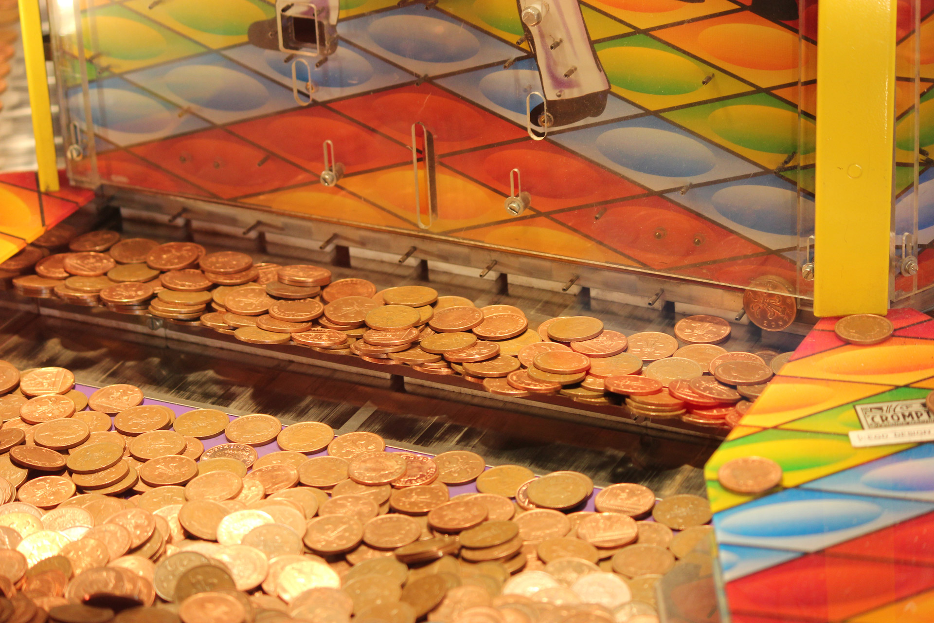 Coin Drop Machine at the arcade