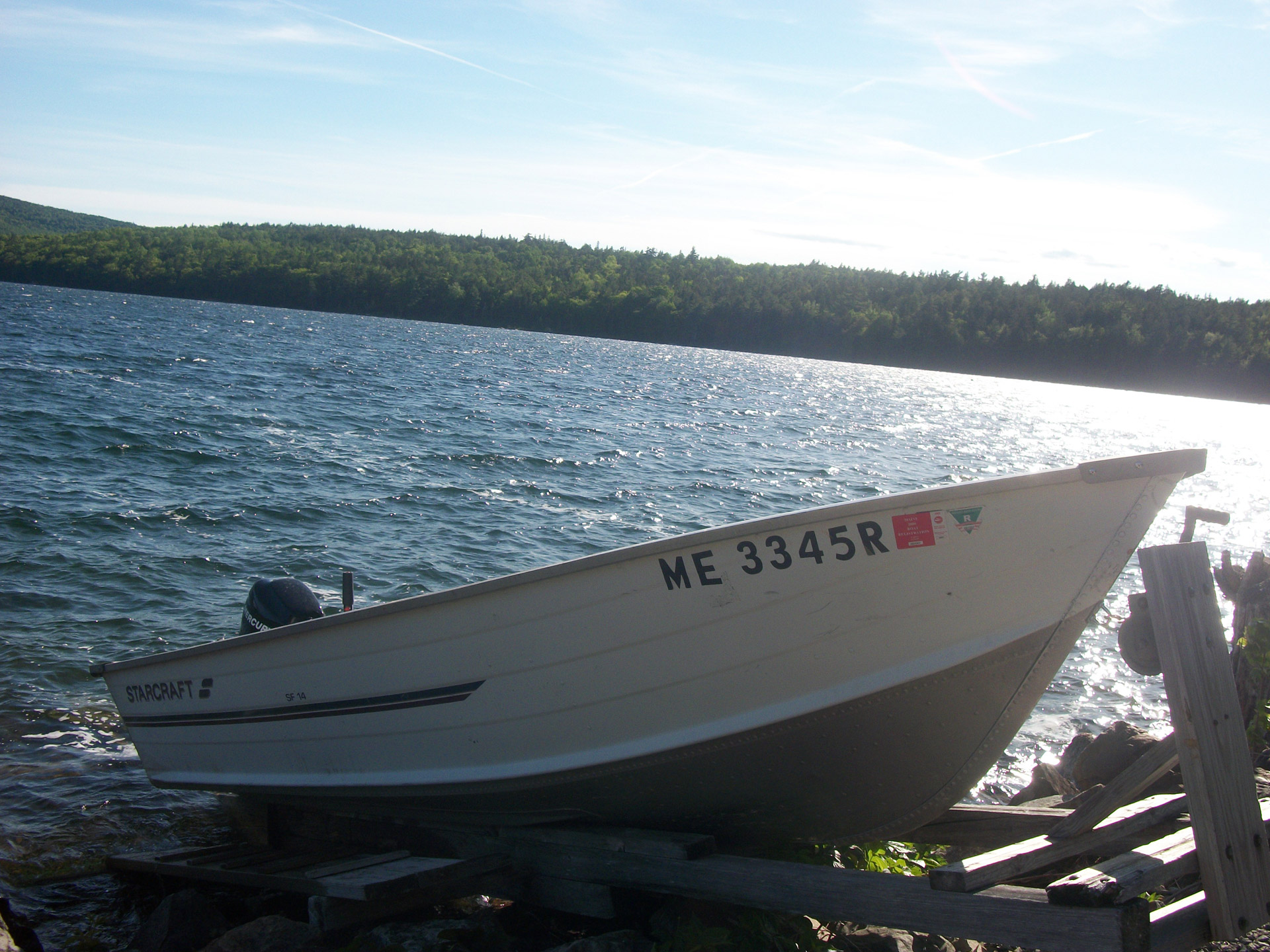 photo of a boat on Eagle Lake in Acadia National Park