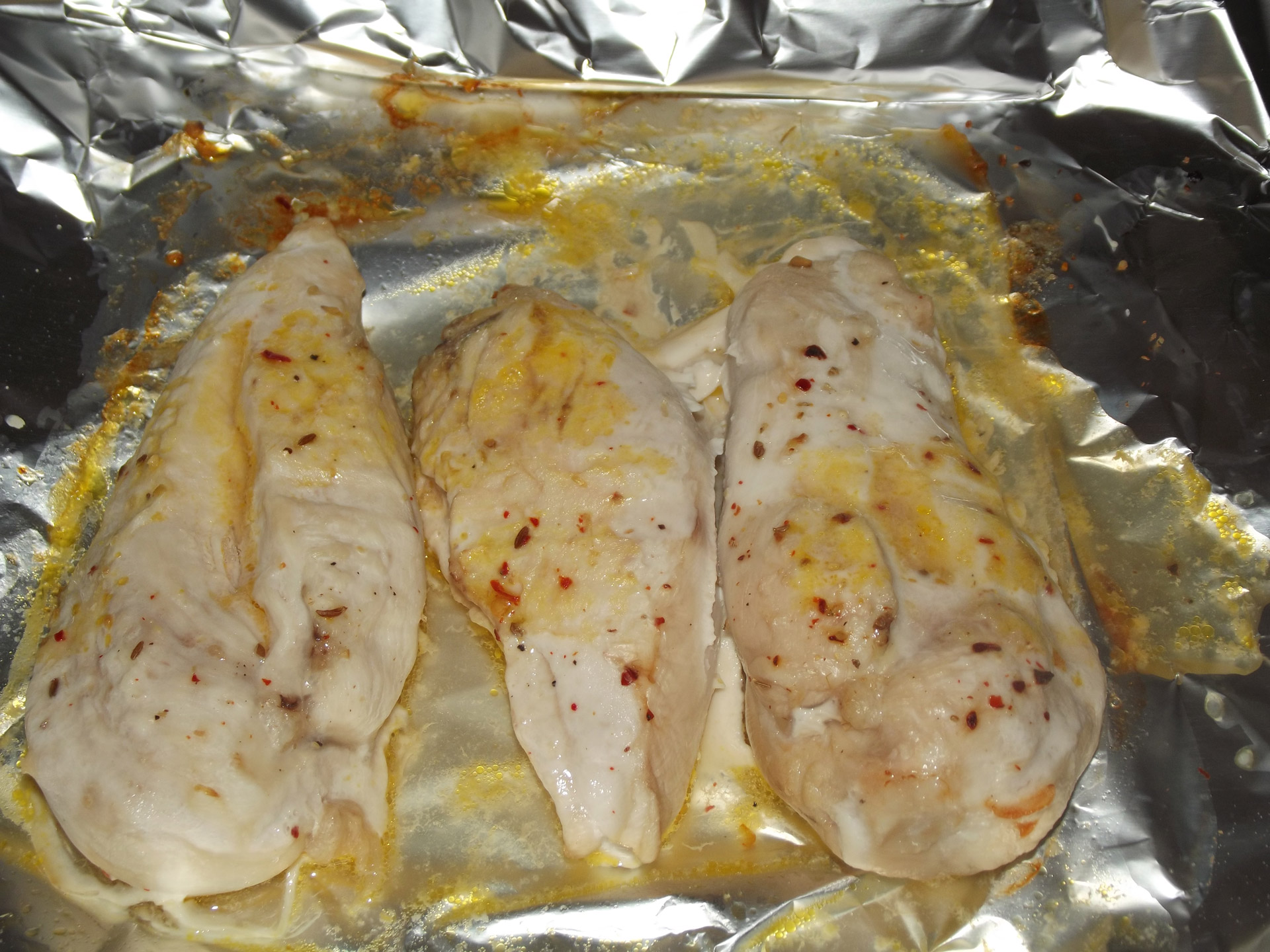 Butter And Chili Baked Chicken