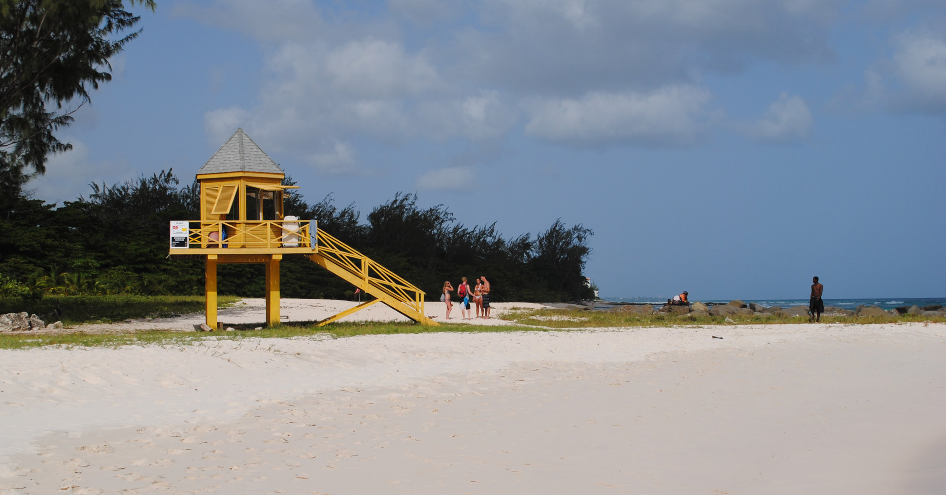 Lifeguard tower at the Hilton Hotel, Barbados