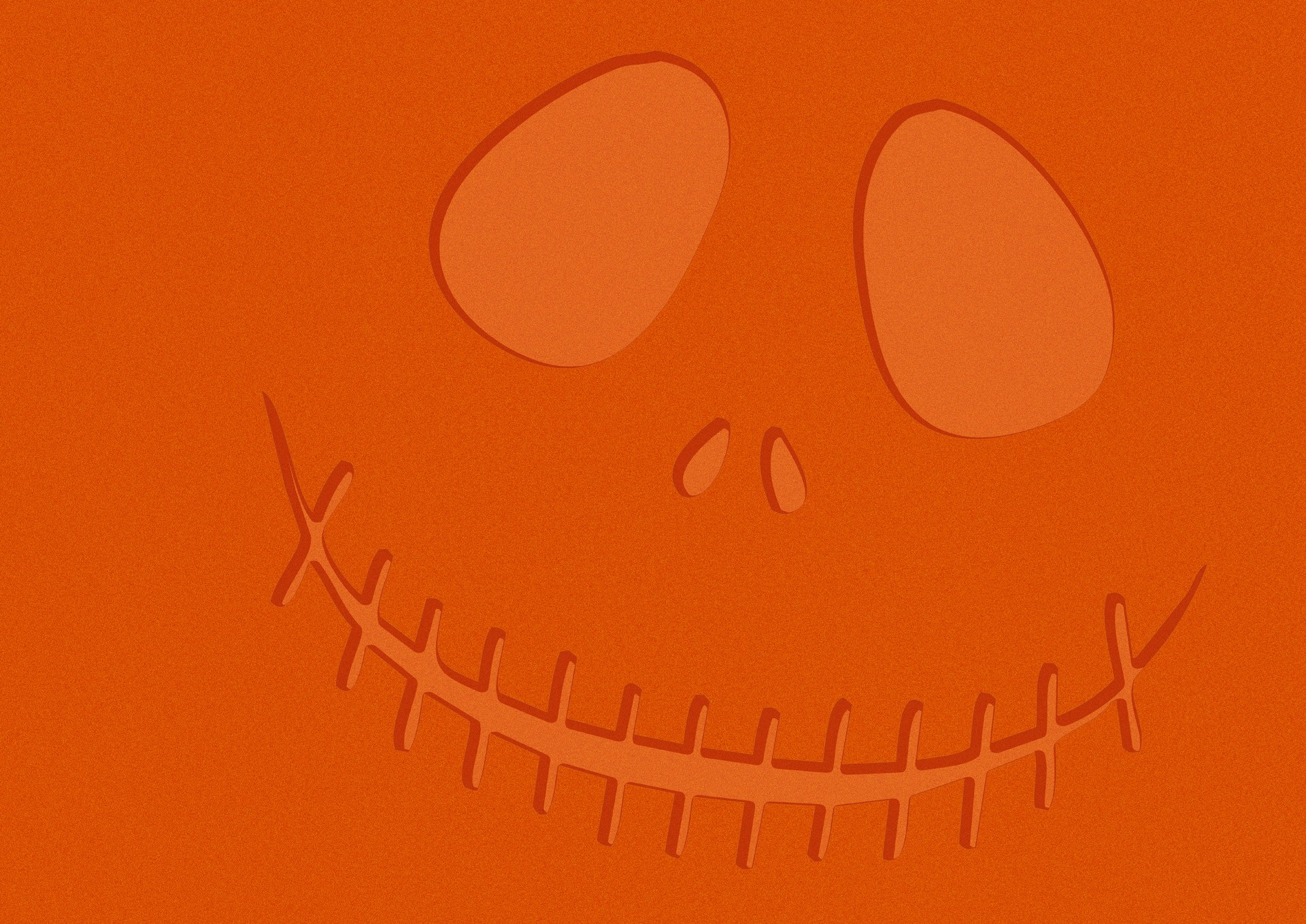 Orange Halloween Face