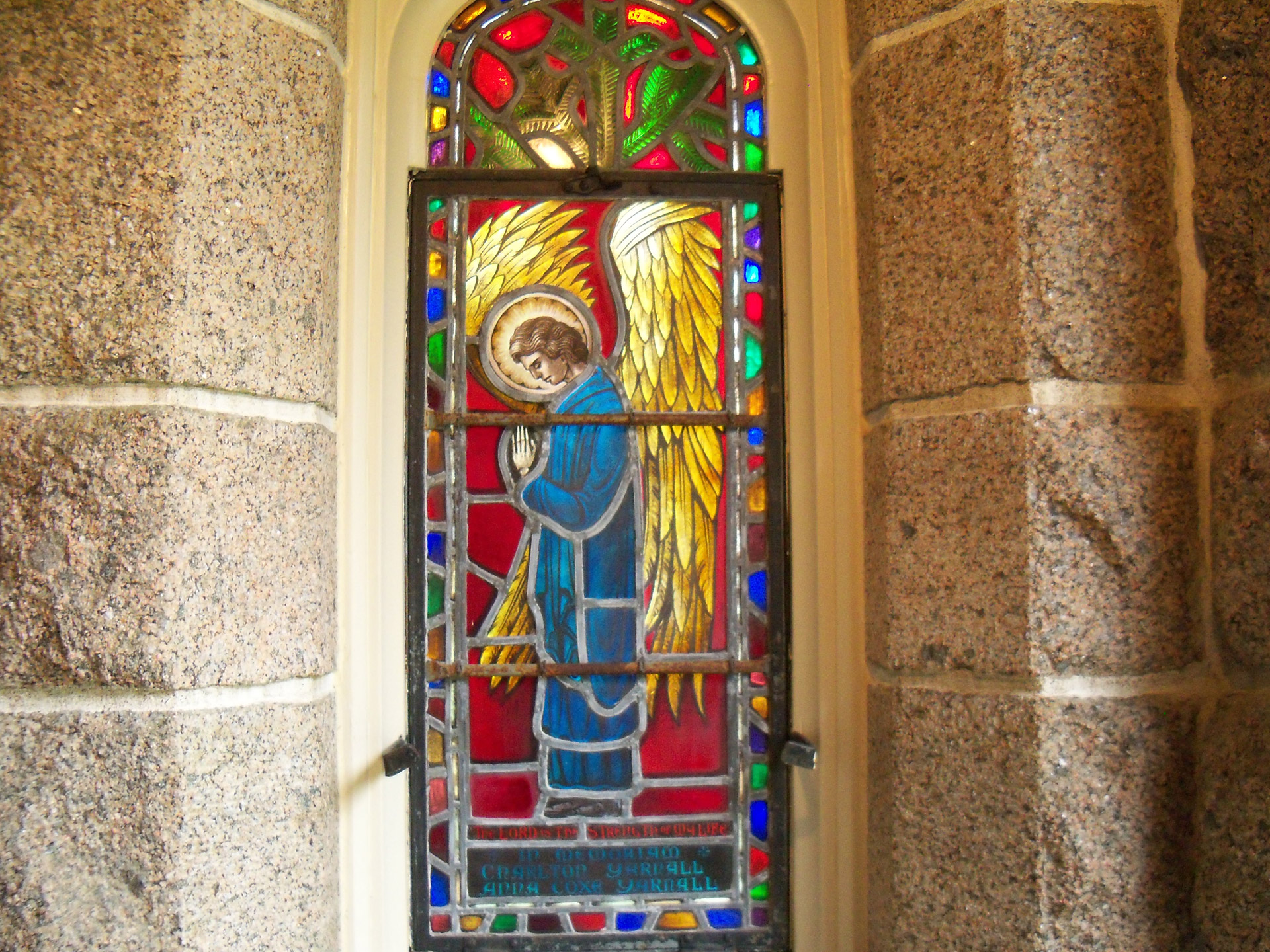 photo of a stained glass window