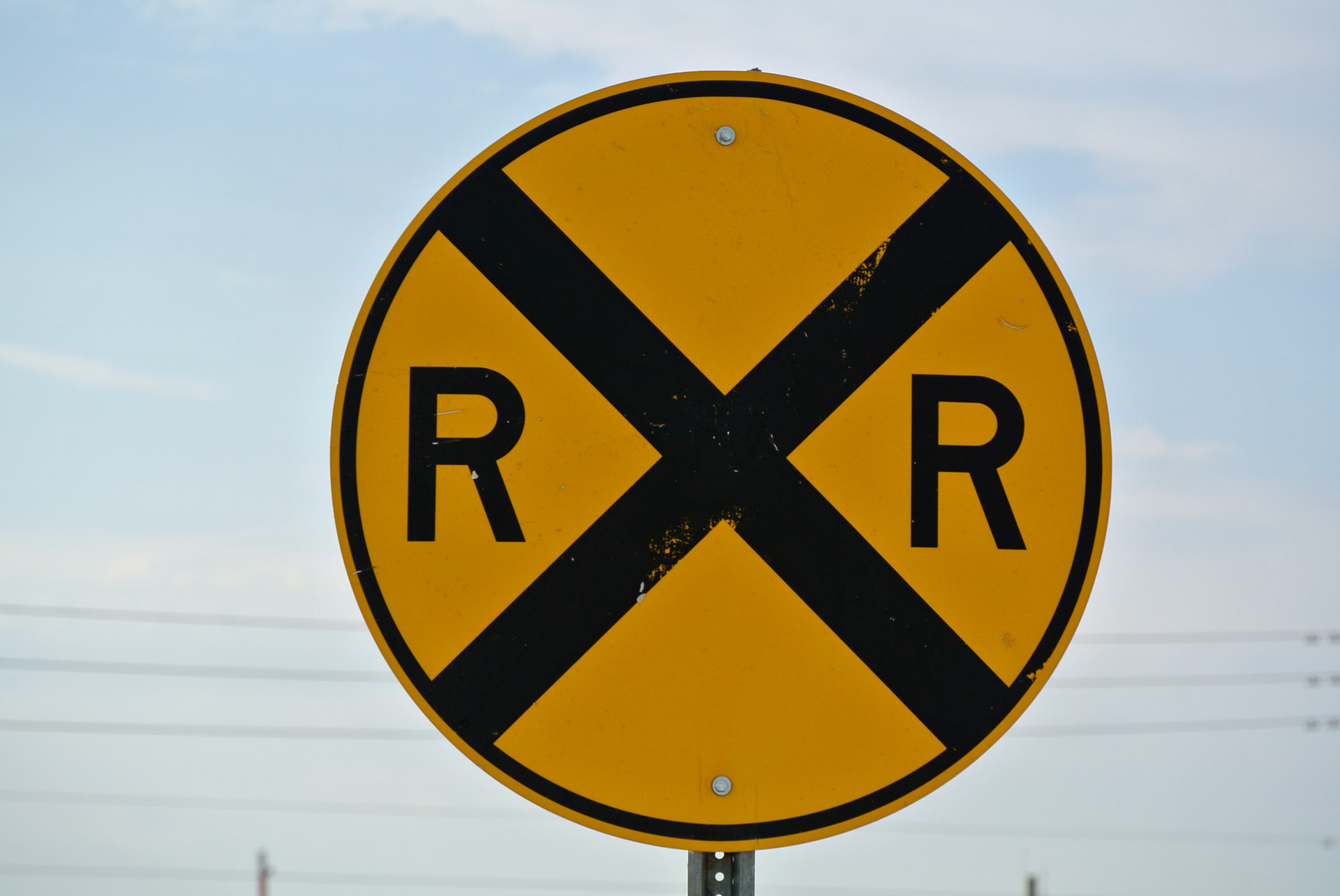 Street Sign Railroad Crossing