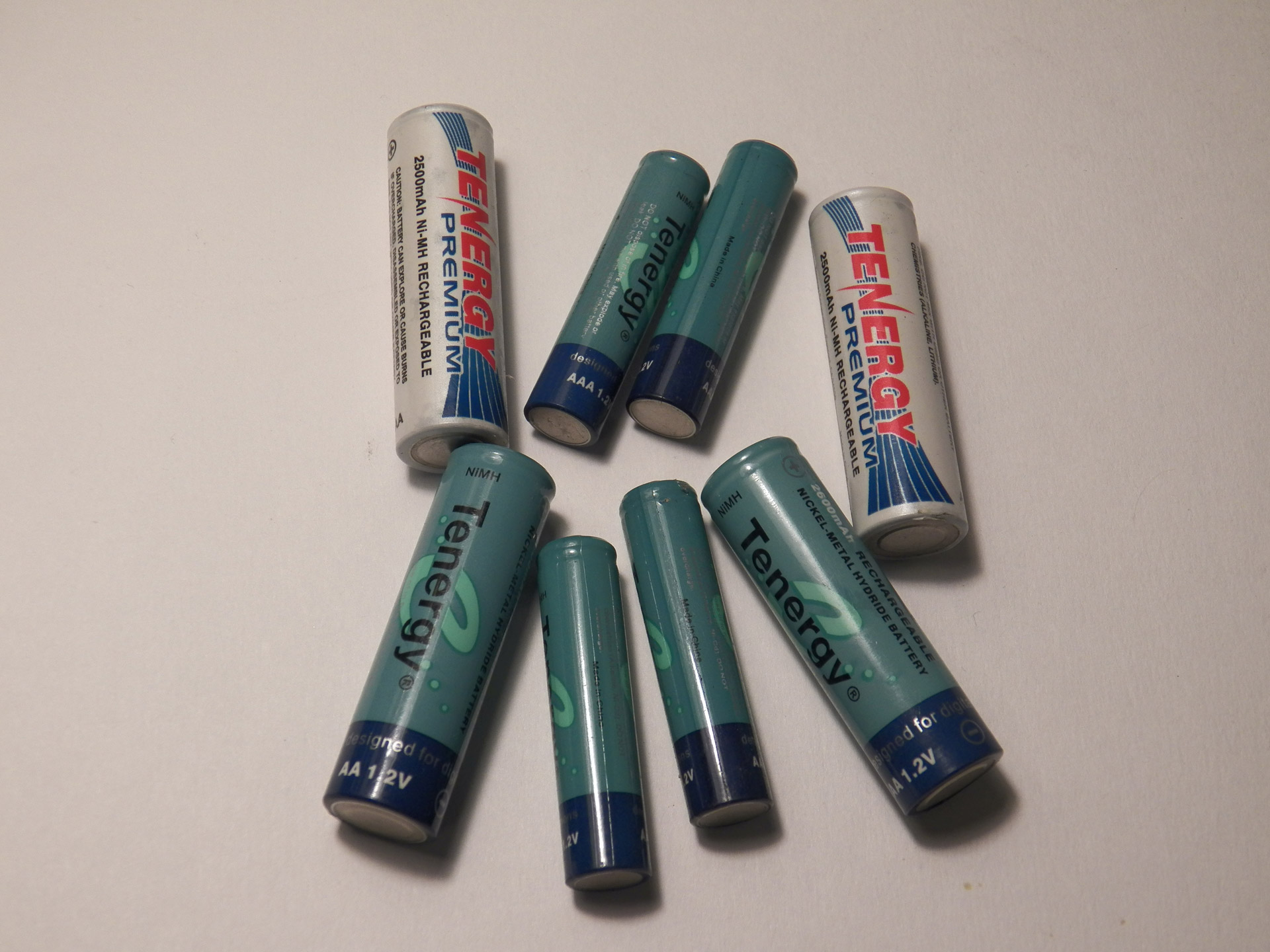 Tenergy AA Rechargeable Batteries