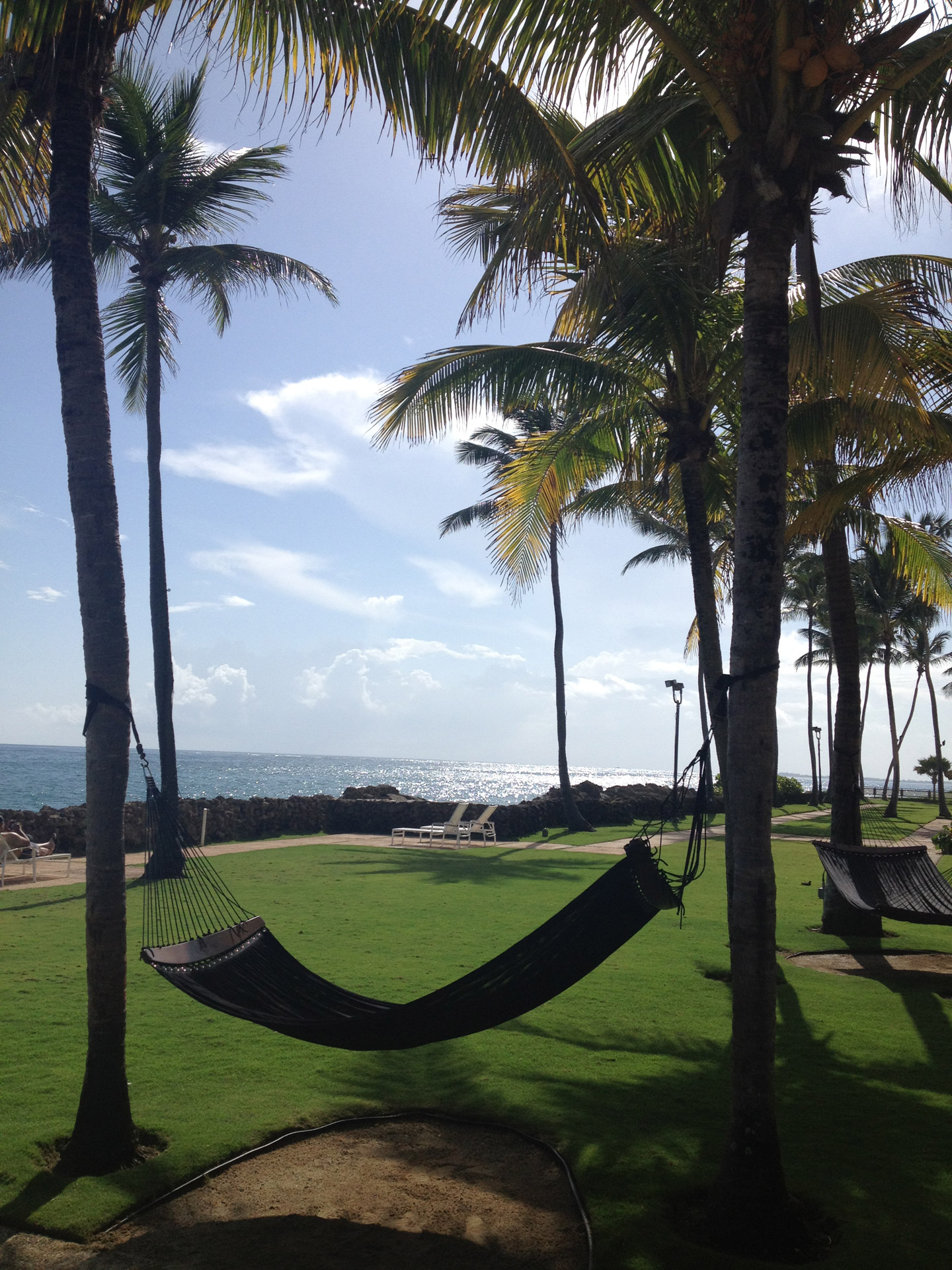 Seaside hammock in San Juan, Puerto Rico