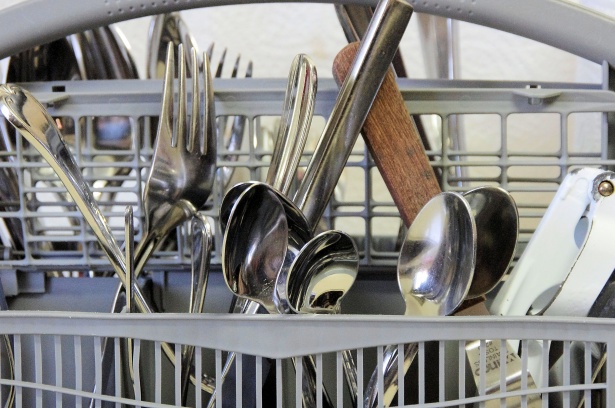 Cutlery In Dishwasher Close-up Free Stock Photo - Public Domain Pictures