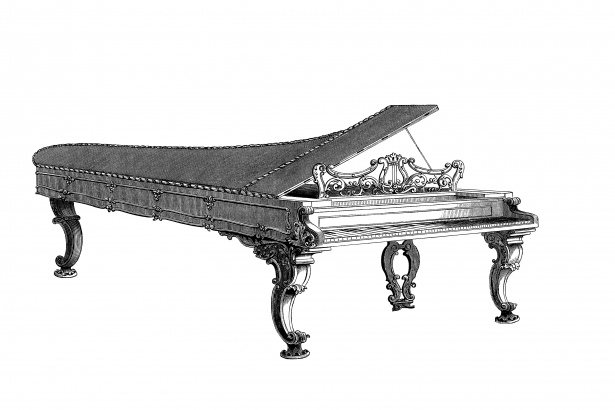 Desen vintage de pian Poza gratuite - Public Domain Pictures