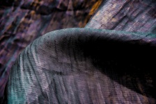 Aqua And Purple Ridges Background
