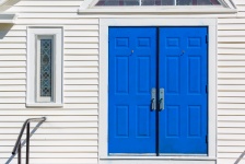 Blue Church Door