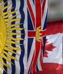 British Columbia And Canada Flags