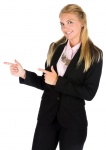Businesswoman Pointing