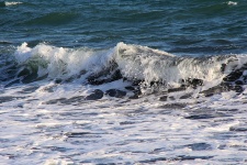 Crashing Waves And Sea Foam