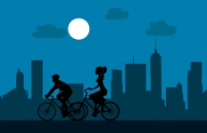 Cycling At Night