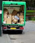 Delivery Truck Full Of Parcels